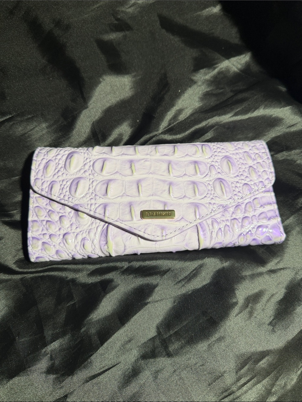 Brahmin Small Hallie Gentle Lavender Melbourne Satchel & Veronica Wallet - Picture 9 of 11